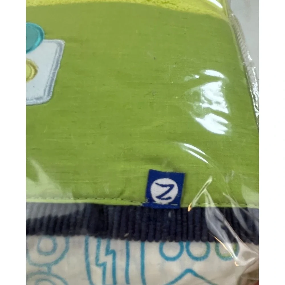 Zutano Blue Traffic Toddler Bedding Set 4 Pc Cars Trucks Blanket Sheets NIP Boys
